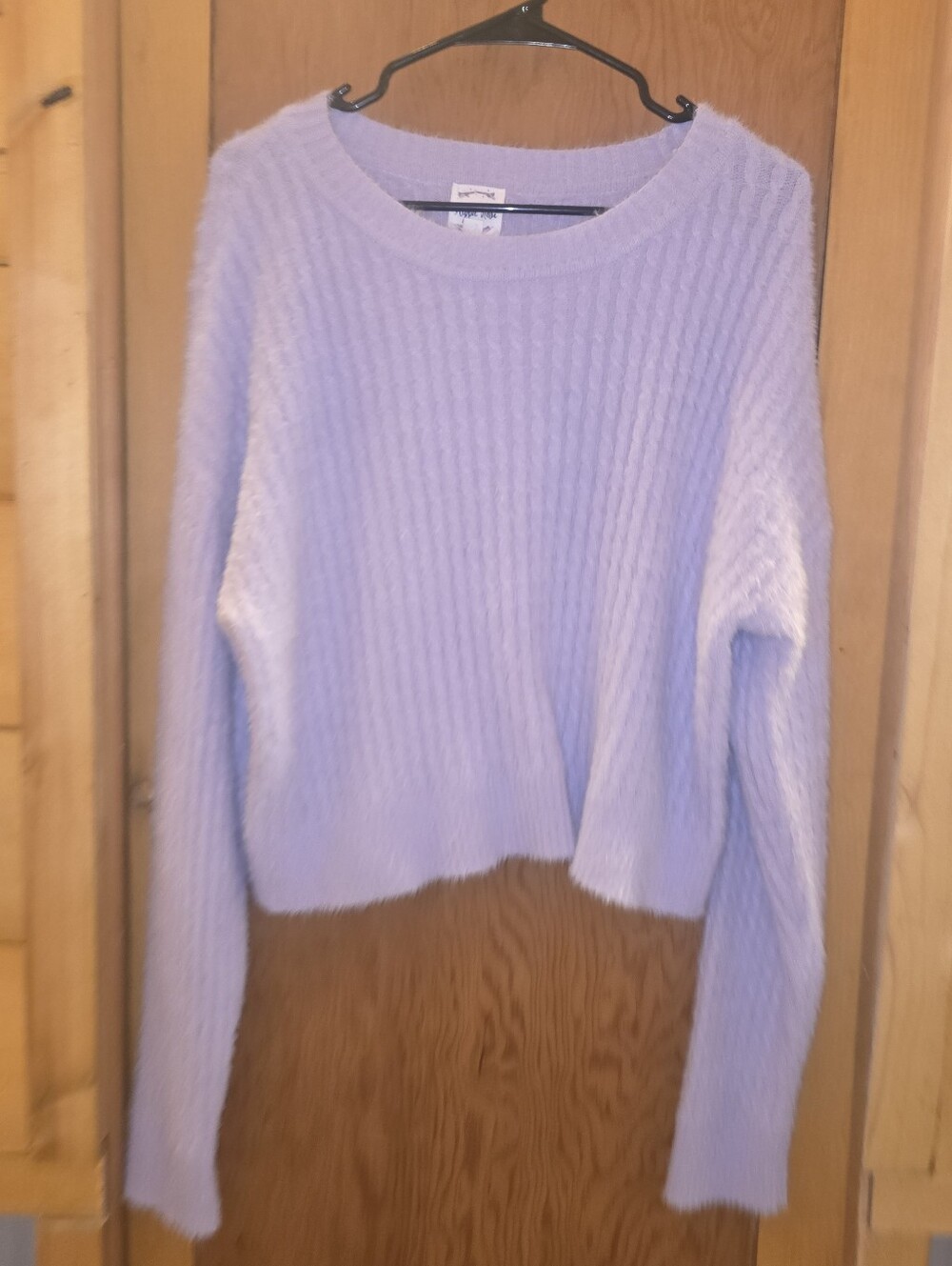 New no tags hippie rose XL womens liliac purple syper soft sweater